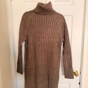 H&M turtleneck ribbed knit dress
